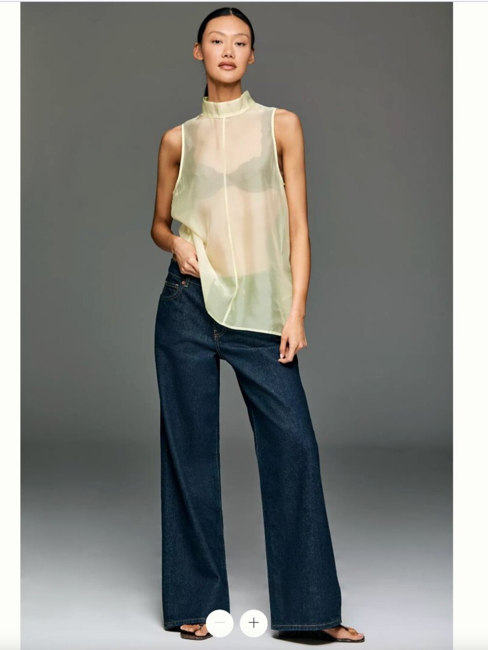 Sunday in Brooklyn Sheer Turtleneck Tank